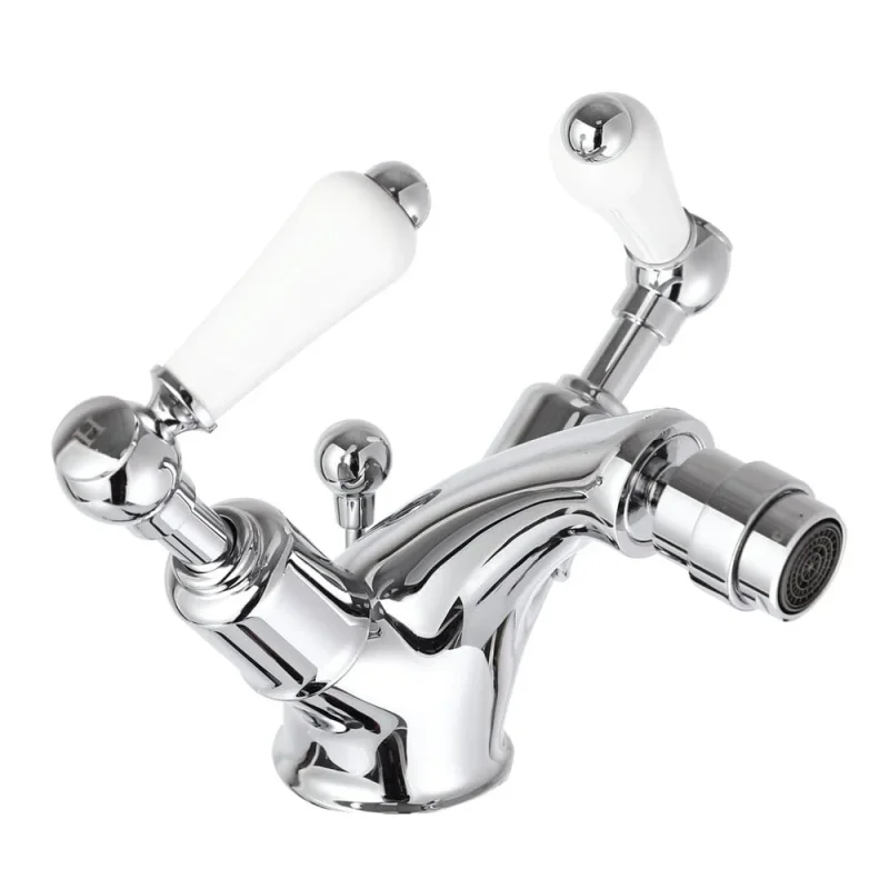 Just Taps Grosvenor Bidet Mixer With Pop Up Waste Chrome product image - Image 1