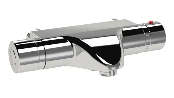 Just Taps Thermostatic Bath And Shower Mixer Without Kit Wall Mounted Chrome