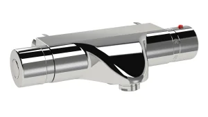 Just Taps Thermostatic Bath And Shower Mixer Without Kit Wall Mounted Chrome