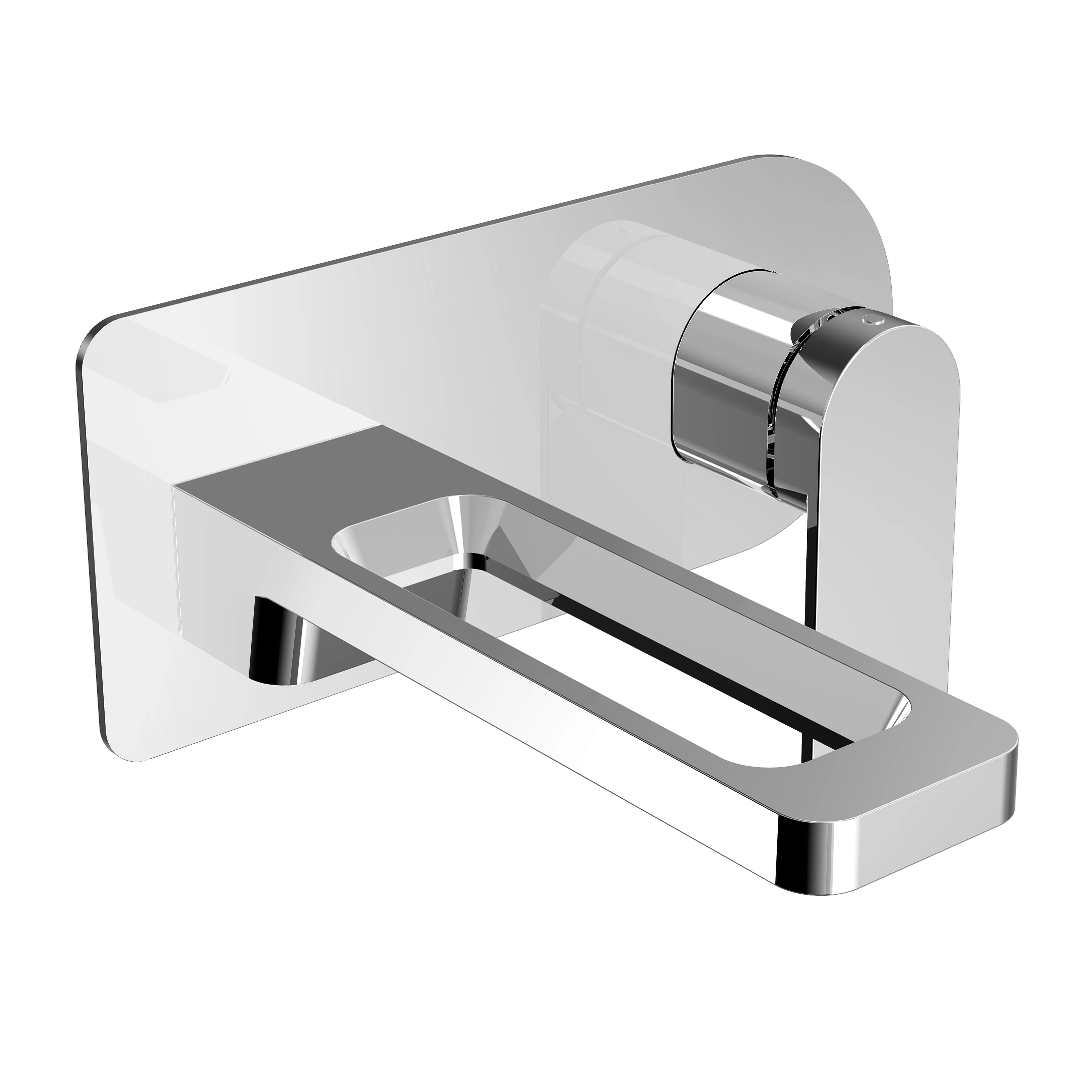 Just Taps Axel Single Lever Wall Mounted Basin Mixer Chrome