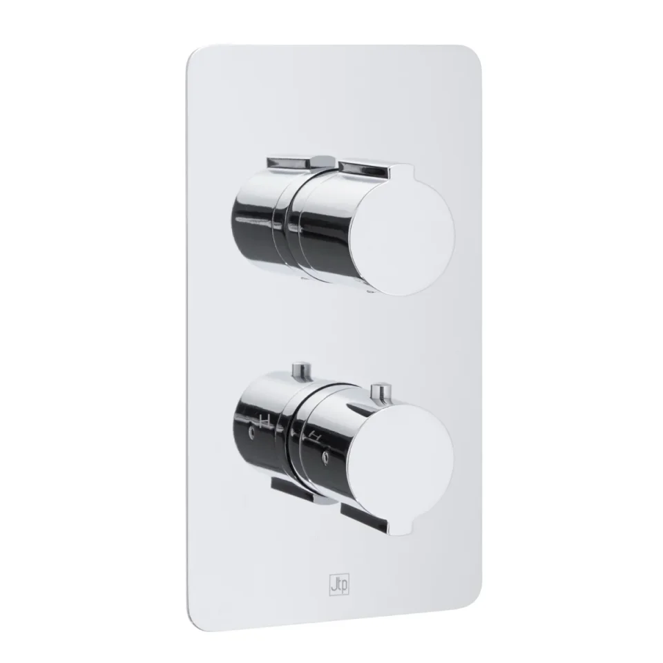 Just Taps Curve Thermostatic Shower Valve 2 Options Chrome product image - Image 1
