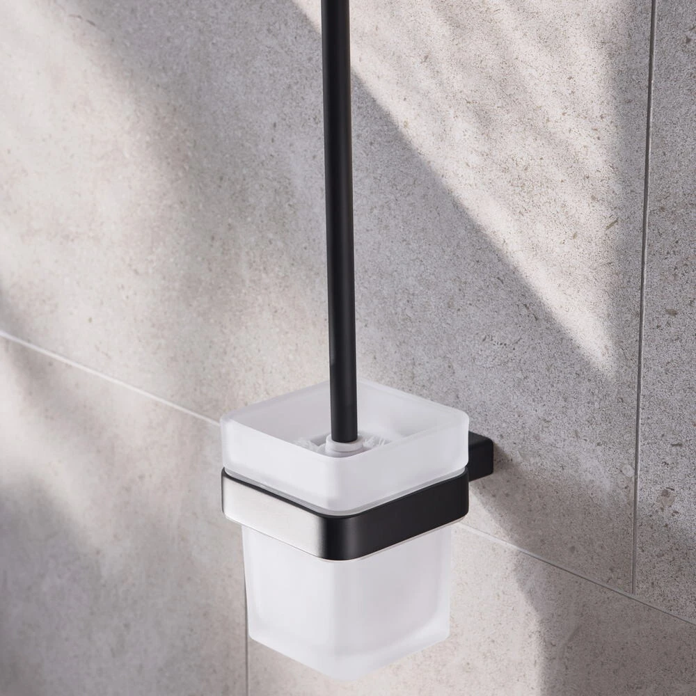 Hib Atto (black) Free Standing Toilet Brush And Holder