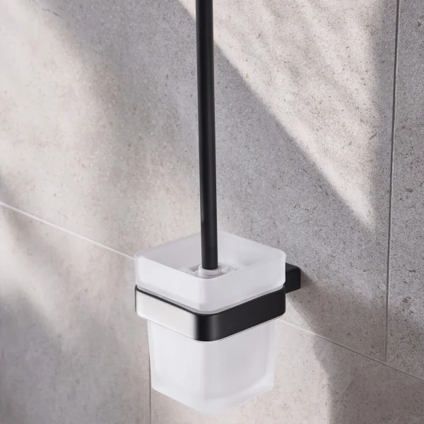 Hib Atto (black) Free Standing Toilet Brush And Holder