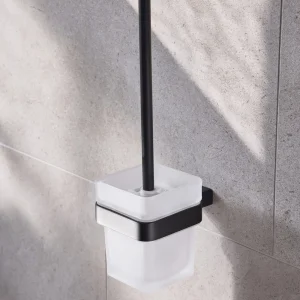 Hib Atto (black) Free Standing Toilet Brush And Holder