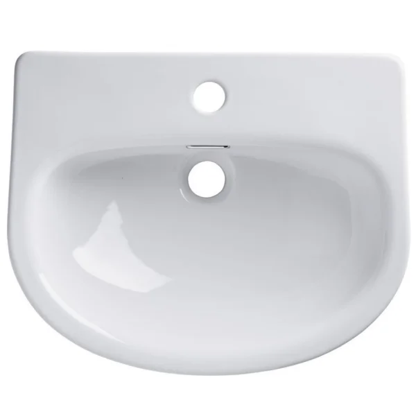 Roper Rhodes Archetype 475mm Paradigm Standard Depth Semi-countertop Basin With 1 Tap Hole White