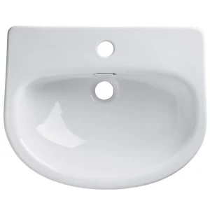 Roper Rhodes Archetype 475mm Paradigm Standard Depth Semi-countertop Basin With 1 Tap Hole White