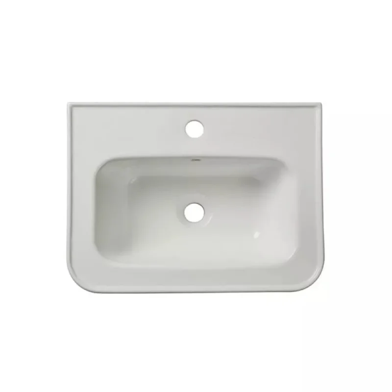 Roper Rhodes 600mm Halcyon Ceramic Basin 1 Tap Hole - White product image - Image 1