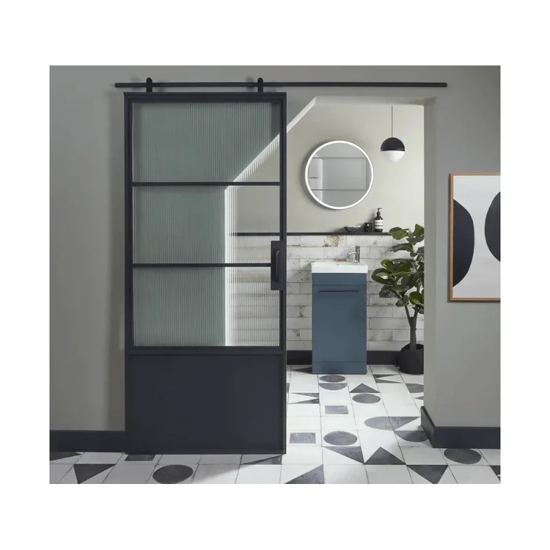 Roper Rhodes 450mm Esta Freestanding Unit - Derwent Blue detail view - Image 2