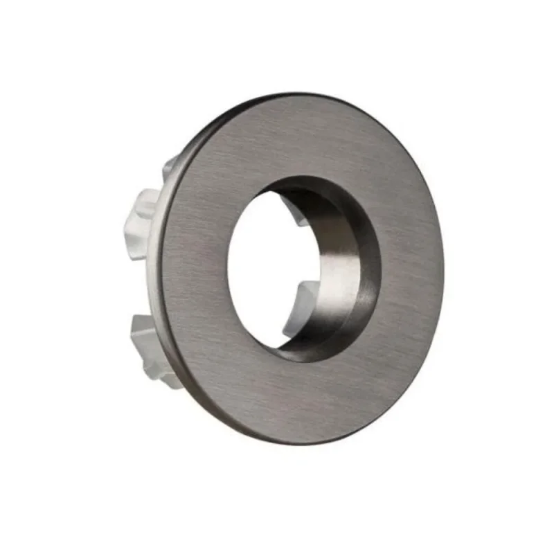 Just Taps Vos Overflow Cover Brushed Black product image - Image 1