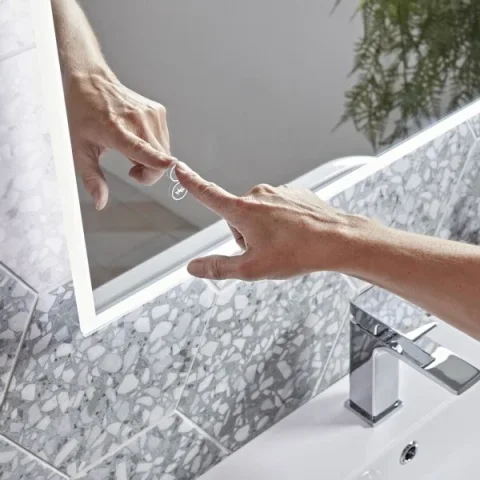 Roper Rhodes 500x700 Play Illuminated Mirror With Bluetooth detail view - Image 2