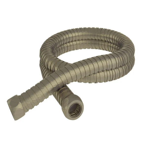 Just Taps Vos 1.5m Metal Hose Brushed Bronze
