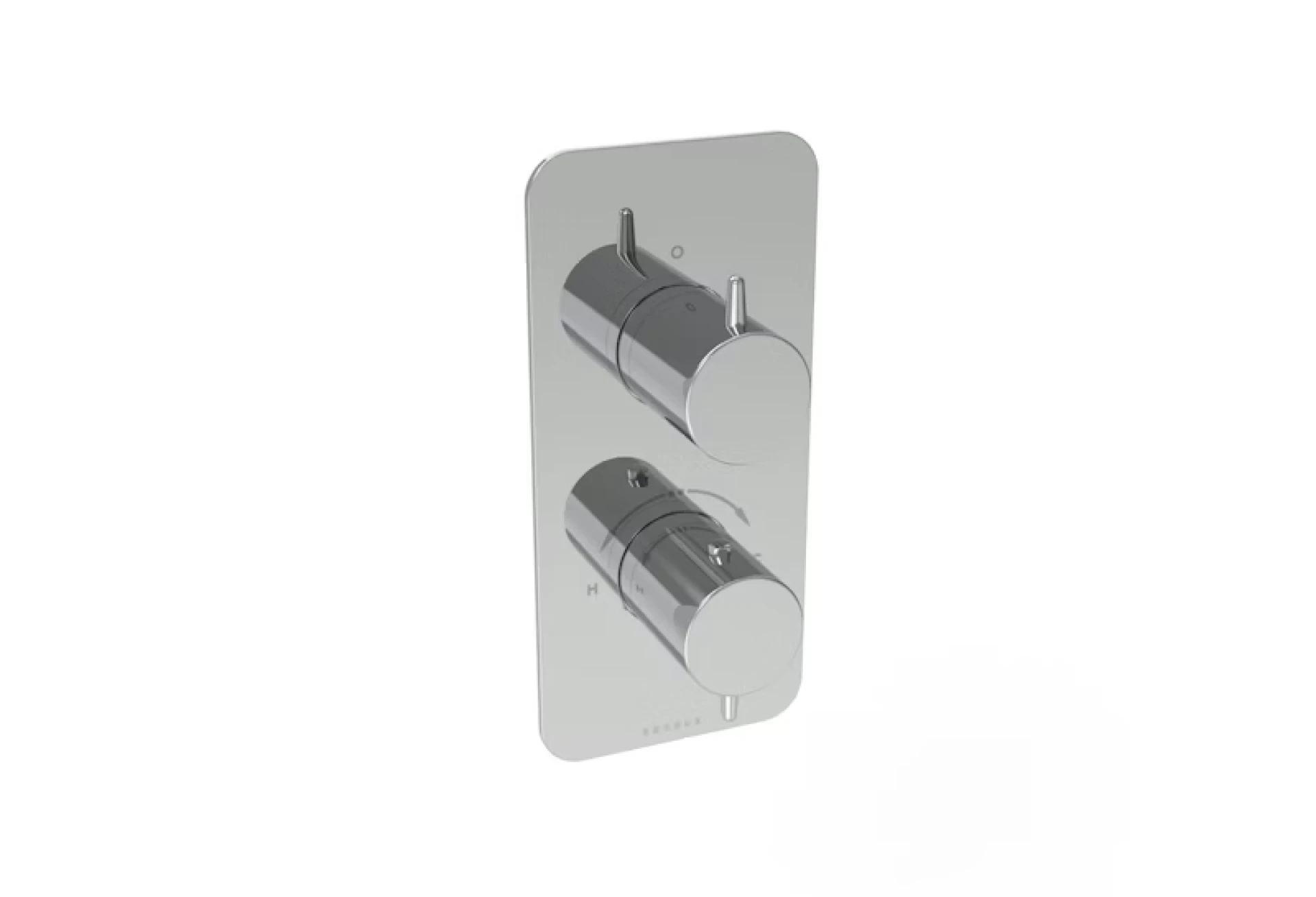 Saneux Eden 1 Way Thermostatic Shower Valve Kit In Portrait - Chrome