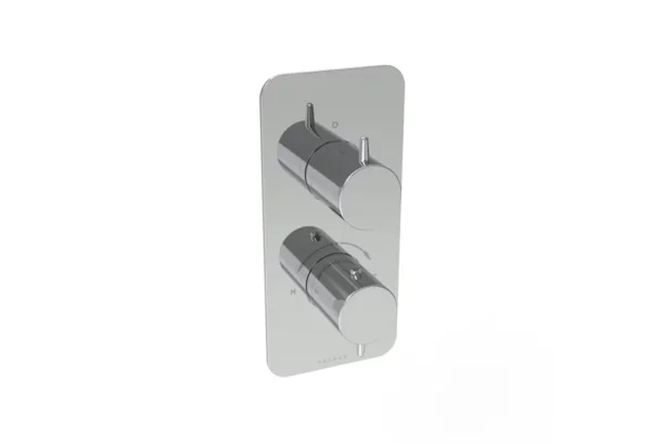 Saneux Eden 1 Way Thermostatic Shower Valve Kit In Portrait - Chrome