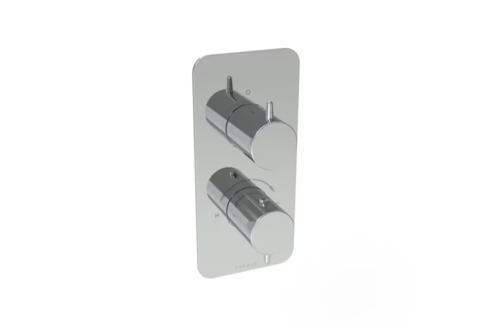 Saneux Eden 1 Way Thermostatic Shower Valve Kit In Portrait - Chrome product image - Image 1