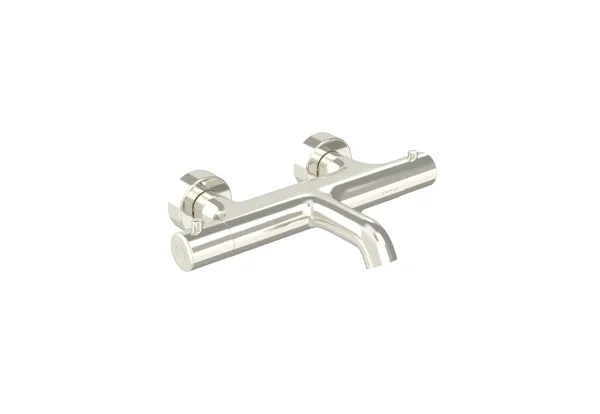 Saneux Cos Thermostatic Bath Shower Mixer - Brushed Nickel (pvd)