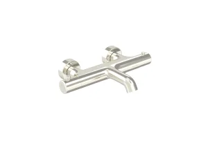 Saneux Cos Thermostatic Bath Shower Mixer - Brushed Nickel (pvd)