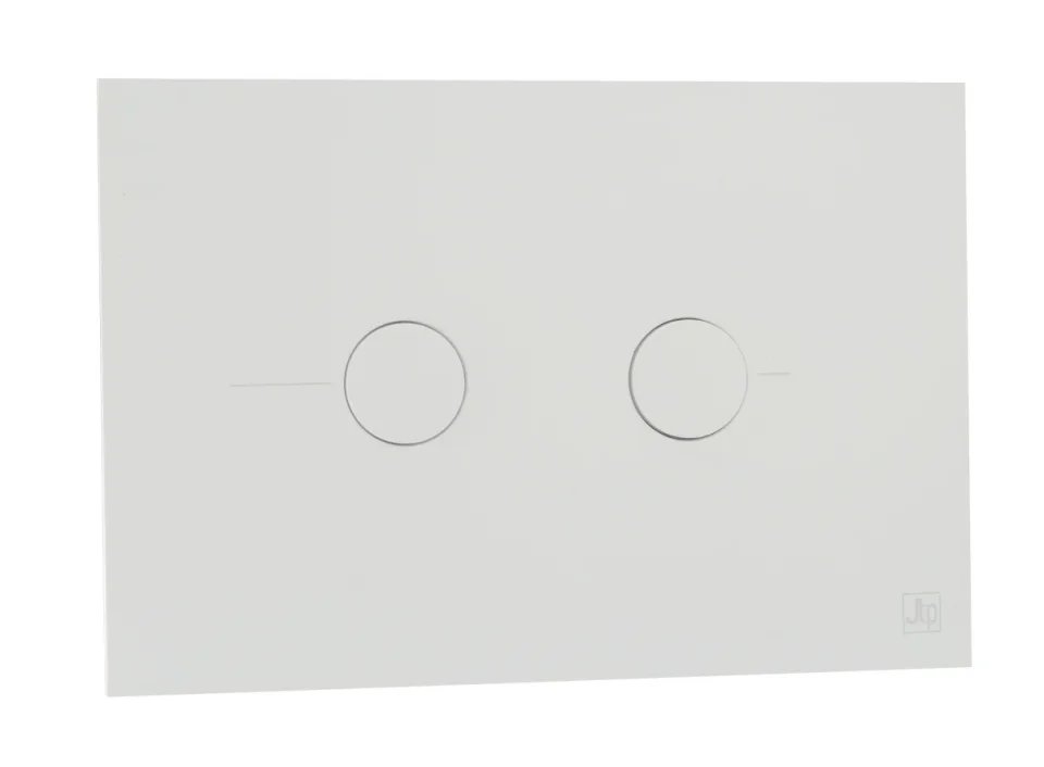 Just Taps Flush Plate Matt White product image - Image 1
