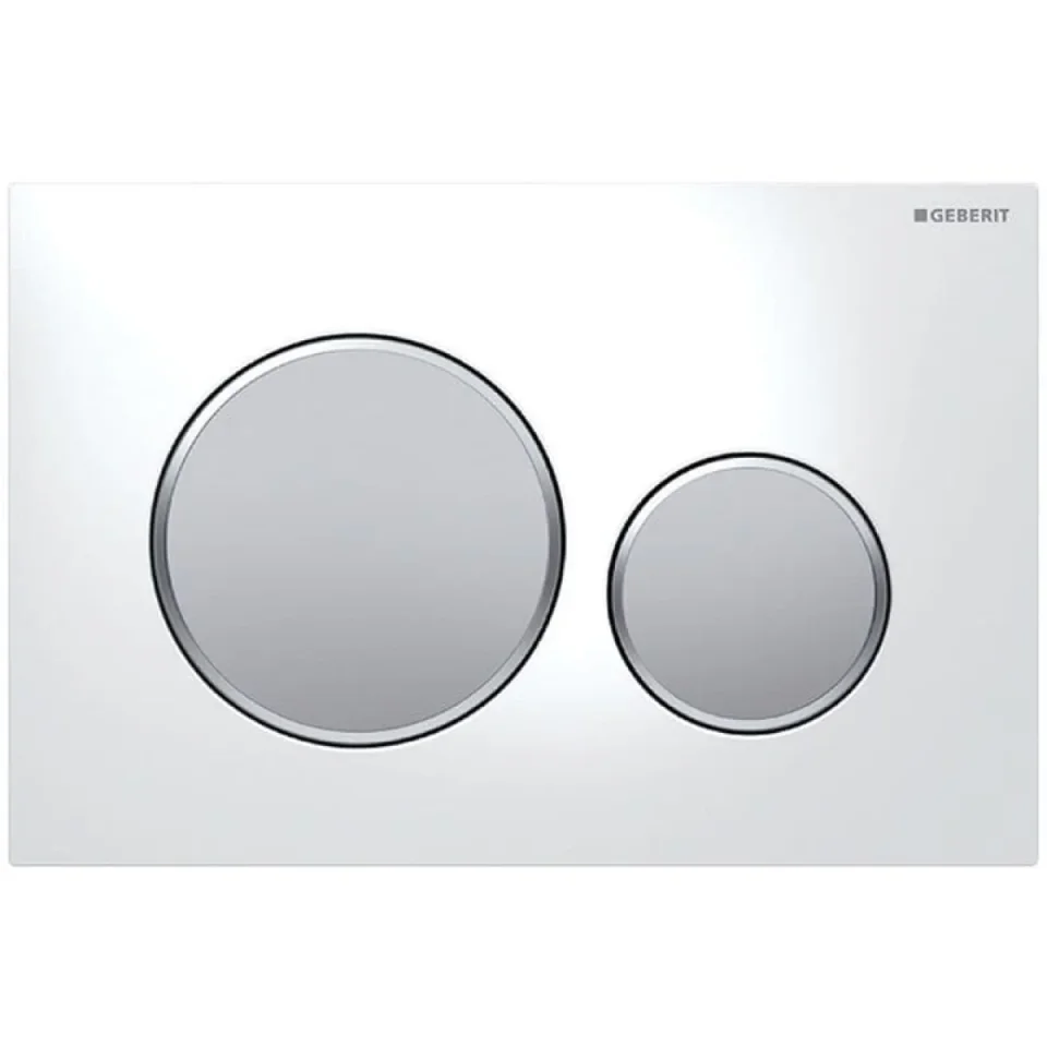 Geberit 115.882.kl.1 Sigma20 White/cpmatt/cpmatt product image - Image 1