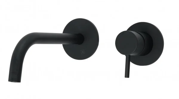 Just Taps Vos Single Lever Wall Mounted B.mixer 200mm Slim Spout Mb