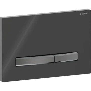 Geberit Sigma50 Flush Plate Dual Flush Blk Chrome product image - Image 1