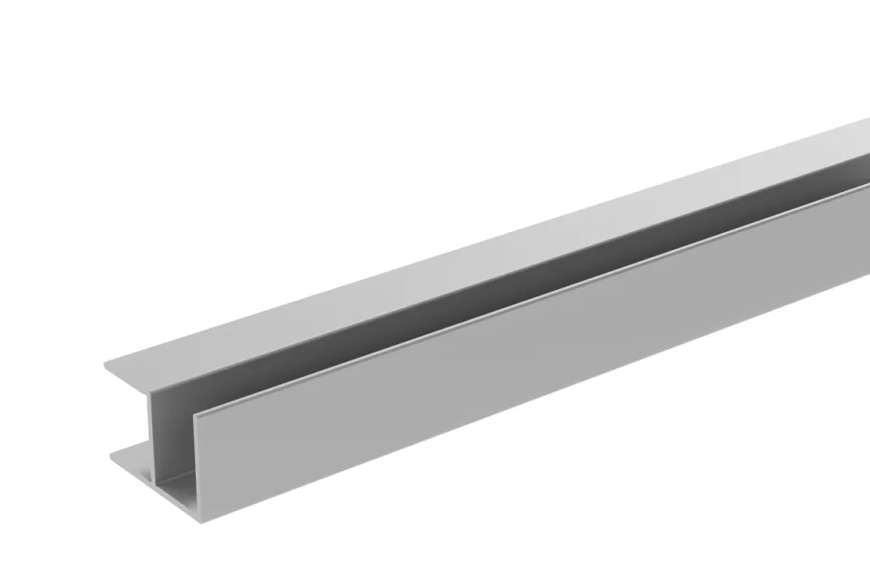 Burlington Aluminium Extrusion External Corner 11mm 2450mm Brushed Nickel product image - Image 1