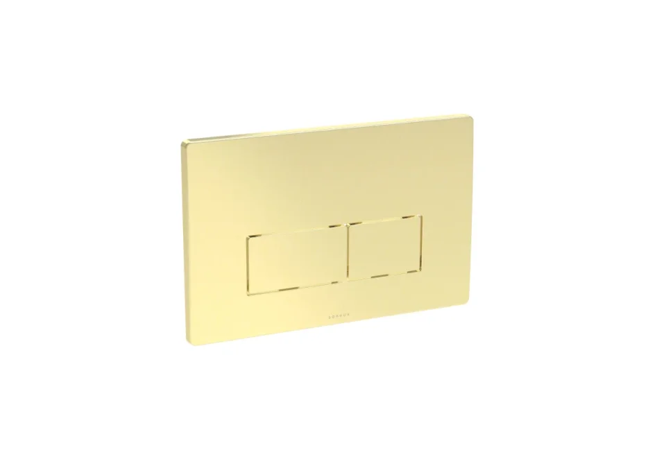 Saneux Flushe 2.0 Square Flush Plate Kit - Brushed Brass product image - Image 1