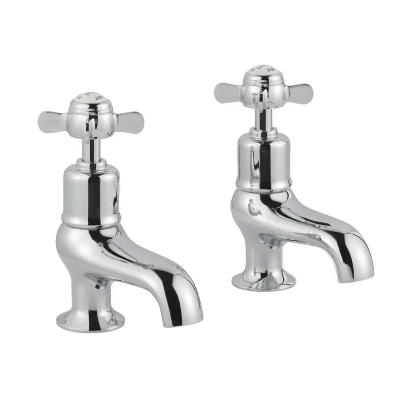 Just Taps Grosvenor Pinch Bath Taps Chrome product image - Image 1