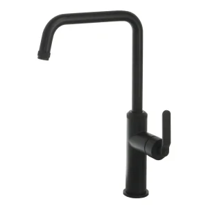 Just Taps Decor Matt Black Single Lever Sink Mixer