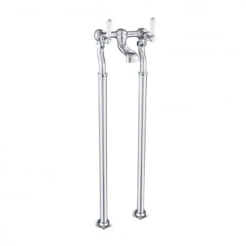 Just Taps Grosvenor Lever Freestanding Bath Filler Chrome