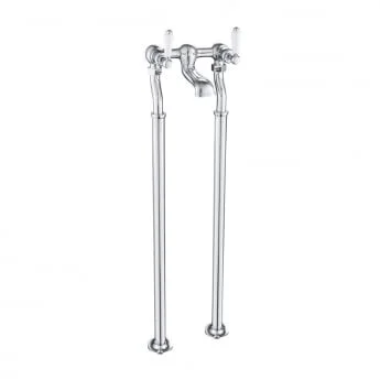 Just Taps Grosvenor Lever Freestanding Bath Filler Chrome