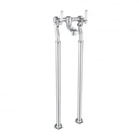 Just Taps Grosvenor Lever Freestanding Bath Filler Chrome product image - Image 1