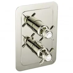 Just Taps Grosvenor Pinch Thermo Concealed 1 Outlet Shower Valve Vertical  Nickel product image - Image 1