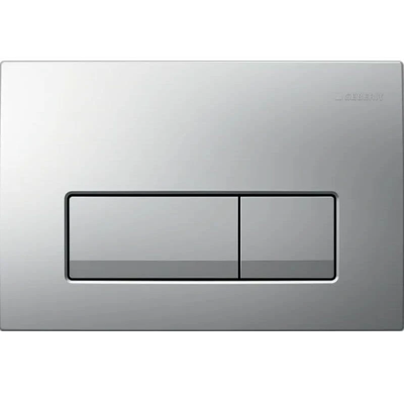 Geberit Delta50 Square Flush Plate For Dual Flush - Matt Chrome