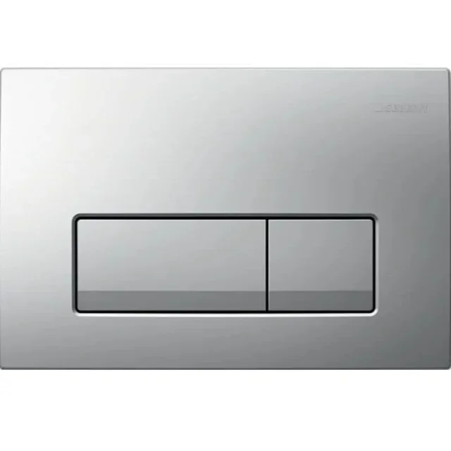 Geberit Delta50 Square Flush Plate For Dual Flush - Matt Chrome product image - Image 1