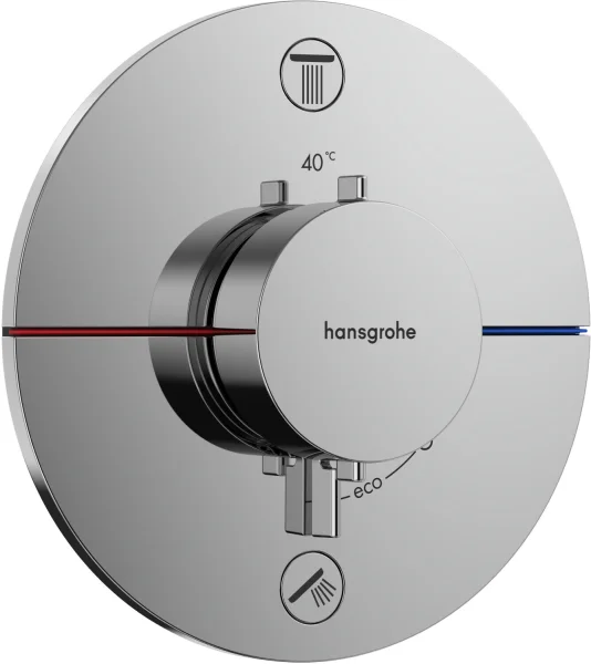 Hansgrohe Showerselect Comfort S Thermostatic Shower Mixer Concealed 262 X 233 X 168mm Chrome