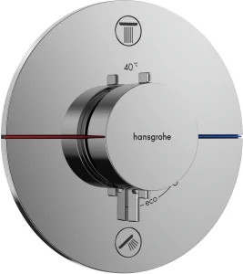Hansgrohe Showerselect Comfort S Thermostatic Shower Mixer Concealed 262 X 233 X 168mm Chrome