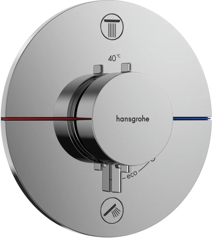 Hansgrohe Showerselect Comfort S Thermostat For Concealed Installation For 1 Outlet Chrome product image - Image 1