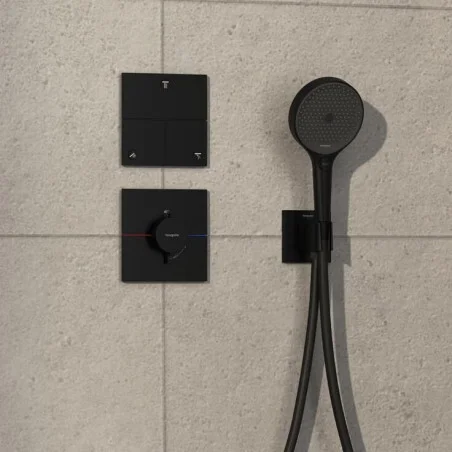 Hansgrohe Showerselect Comfort E Thermostatic Shower Mixer Concealed 262 X 233 X 168mm Black - Matt