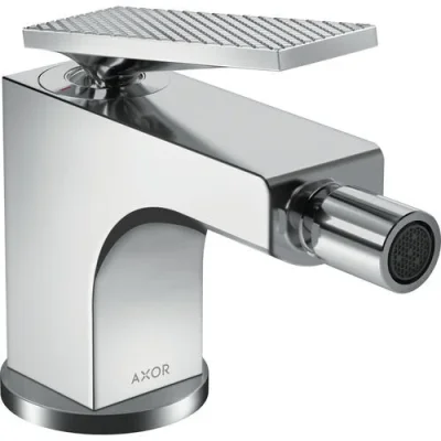 Axor Citterio Single Lever Bidet Mixer With Lever Handle And Pop-up Waste Set Chrome detail view - Image 2