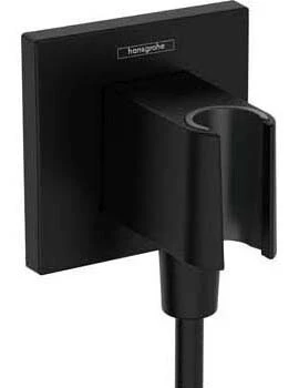 Hansgrohe Fixfit E Wall Outlet 130 X 110 X 87mm Black - Matt