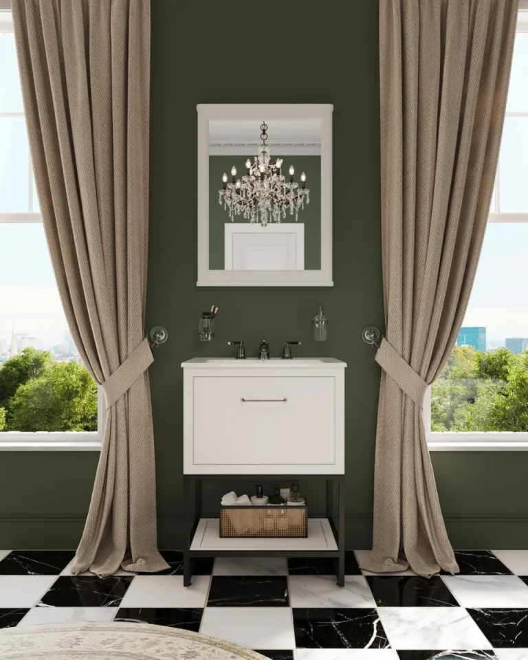 Saneux Kingsbury 60cm 1 Drawer Floor Standing Unit - Matte White detail view - Image 4