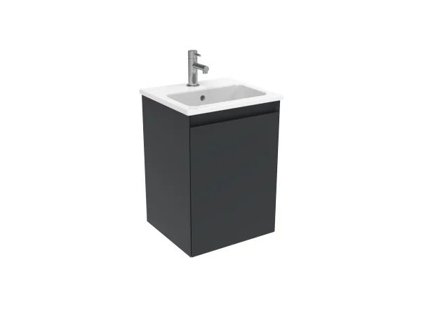 Saneux Uni 40cm 1 Door Wall Mounted Unit - Matte Anthracite