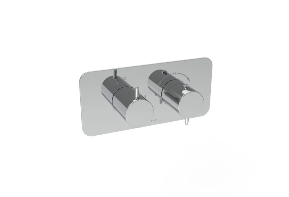 Saneux Eden 1 Way Handles & Plate Finish Kit In Portrait (for Ed019) - Chrome product image - Image 1