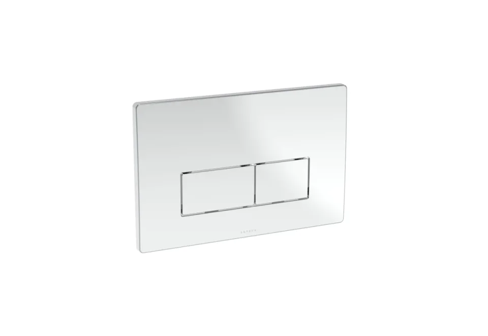 Saneux Flushe 2.0 Square Flush Plate Only - Chrome product image - Image 1