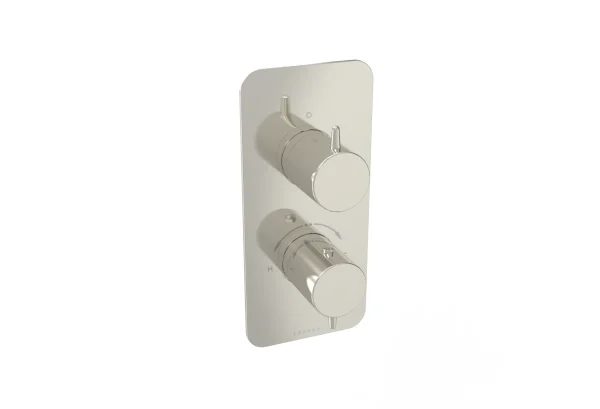 Saneux Eden 2 Way Handles & Plate Finish Kit In Portrait (for Ed020.bn) - Brushed Nickel (pvd)