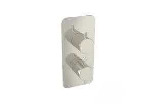 Saneux Eden 2 Way Handles & Plate Finish Kit In Portrait (for Ed020.bn) - Brushed Nickel (pvd)