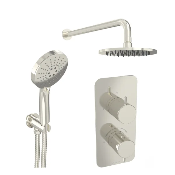 Saneux Eden 2 Way Shower Kit - W/ 3 Function Handset & Shower Head - Chrome