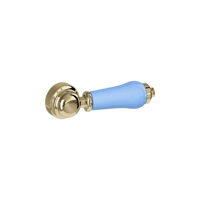 Burlington Concealed Cistern With Lever Flush In Gold With Enchanted Blue Ceramic product image - Image 1