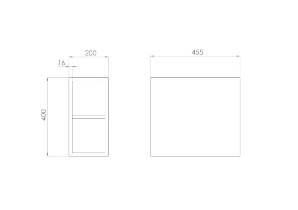 Saneux Furniture Spacer Unit - 200mm - Matte Sage