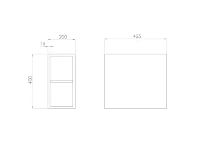Saneux Furniture Spacer Unit - 200mm - Matte Sage